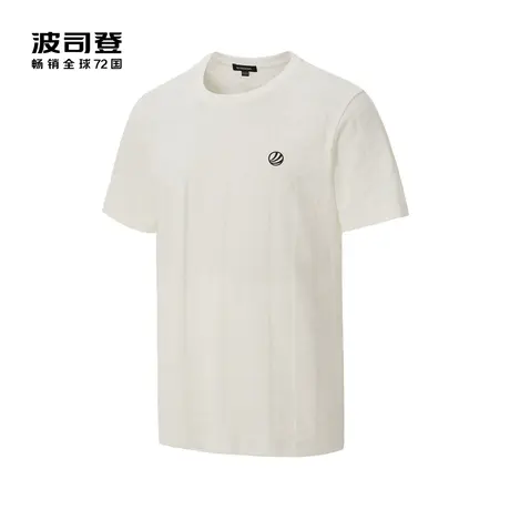 【买3免1】波司登男士夏季时尚暗印花圆领短袖T恤上衣图片