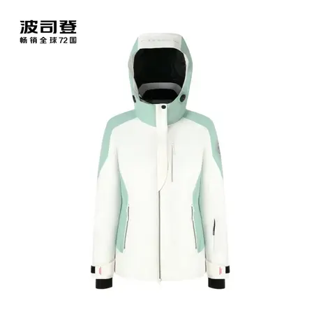 波司登新款户外滑雪连帽鹅绒短款羽绒服女冬季外套商品大图